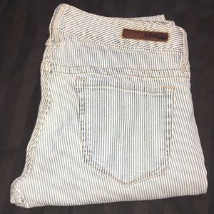 Express blue striped Zelda skinny jeans size 4